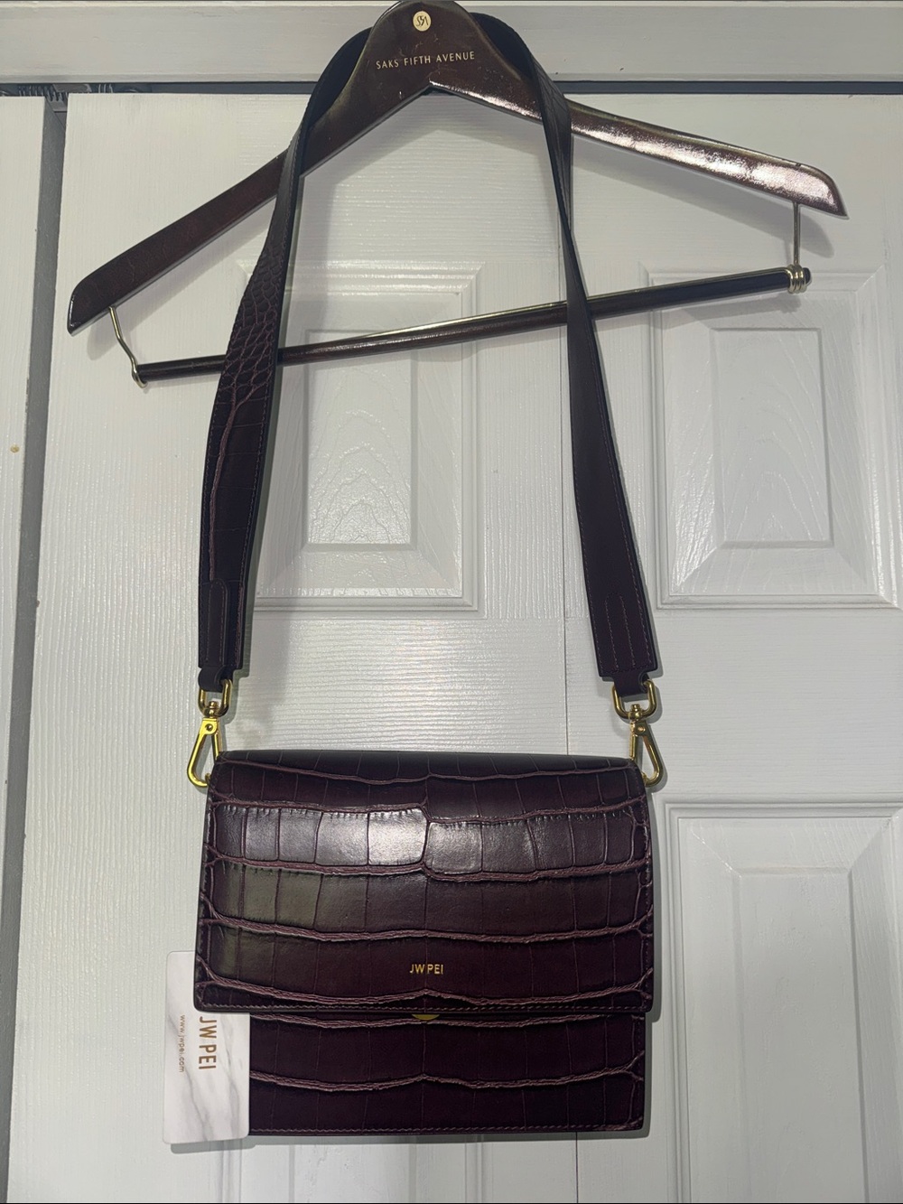 NWT JW PEI ox blood leather shoulder bag STUNNING!!!